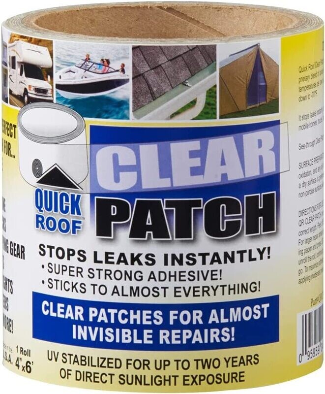 Co-Fair Clear Patch For Almost Invisible Repairs 4&quot; X 20&#39; QRCP420