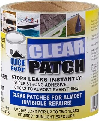 Co-Fair Clear Patch For Almost Invisible Repairs 4&quot; X 20&#39; QRCP420