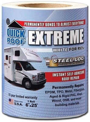 Co-Fair Quick Roof Extreme White 6"x25' Roll=UBE625 Co-Fair Quick Roof Extreme White 6"x25' Roll=UBE625
