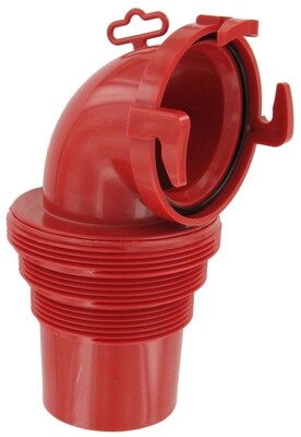 VLP 90 Deg Bayonet Sewer Connection (Red)=F02-3112