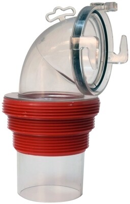 Valterra 90 Deg Bayonet Sewer Connection (Clear)=F02-3112CL Valterra 90 Deg Bayonet Sewer Connection (Clear)=F02-3112CL