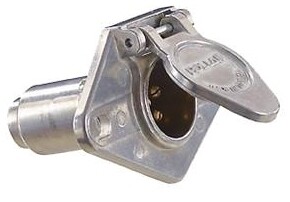 6-Way Socket Die Cast Metal w/Concealed Terminals P609
