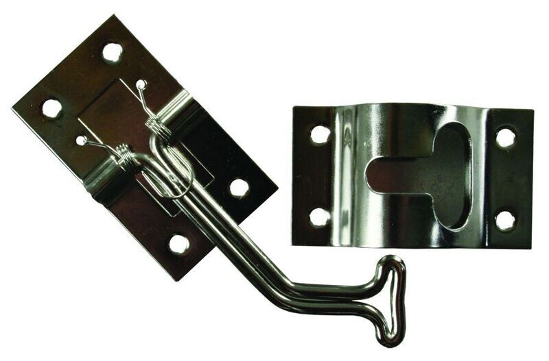 JR 45 Deg. T-Style Door Holder, Stainless Steel 11765