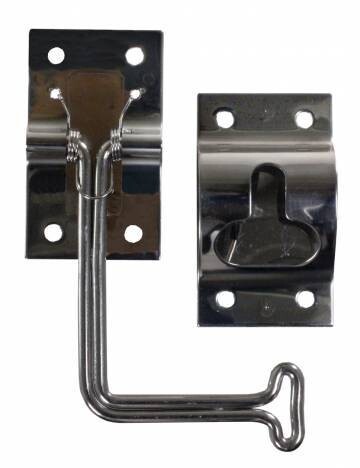 JR 6&quot; 90 Deg. T-Style Door Holder, Stainless Steel= 06-11875