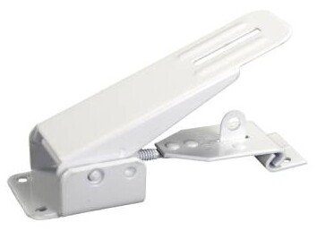 JR Fold Down Camper Latch and Catch, White 10845