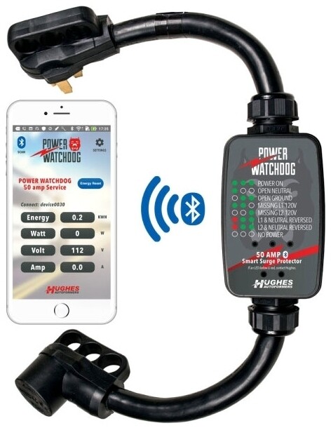 Hughes 30amp Power Watch Dog Surge Protector w/BlueTooth=PWD30
