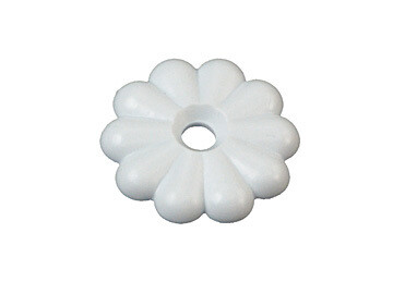 RVD Rosette Washers  White W/ #6 Screws H613