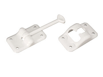 RVD Entry Door Holder - Plastic T  3-1/2&quot; - White E231