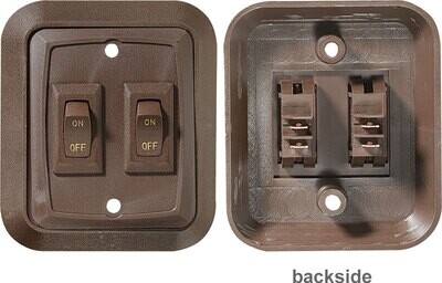 RVD Wall Plate Switch, Double On/Off  S655