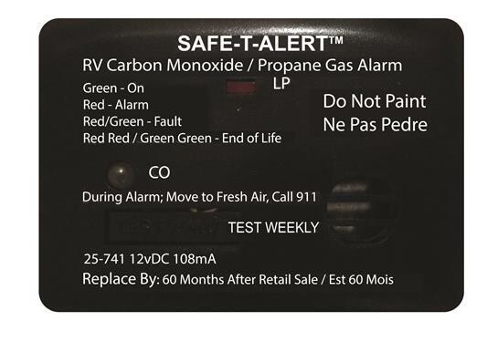 Safe-T-Alert LP Gas Detector Black Mini 20-441-P-BL