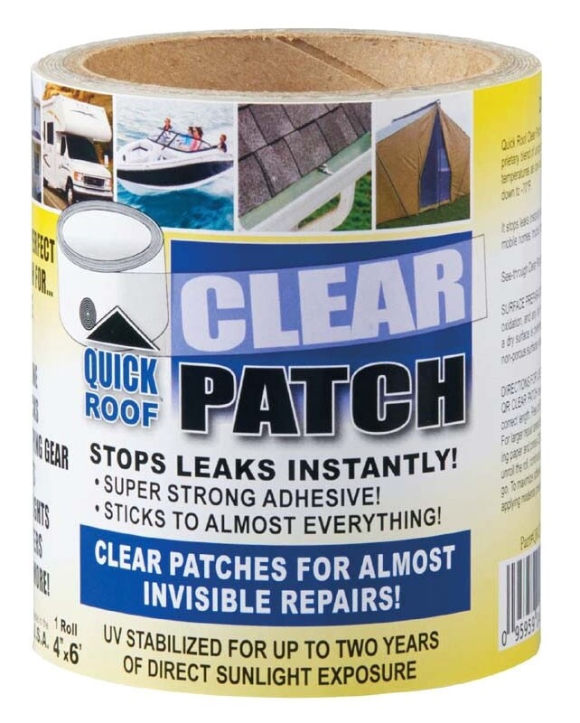 Co-Fair Quick Roof Clear Patch 4&quot;X6&#39; =QRCP46
