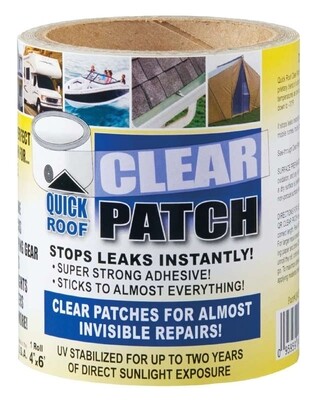Co-Fair Quick Roof Clear Patch 4"X6' =QRCP46