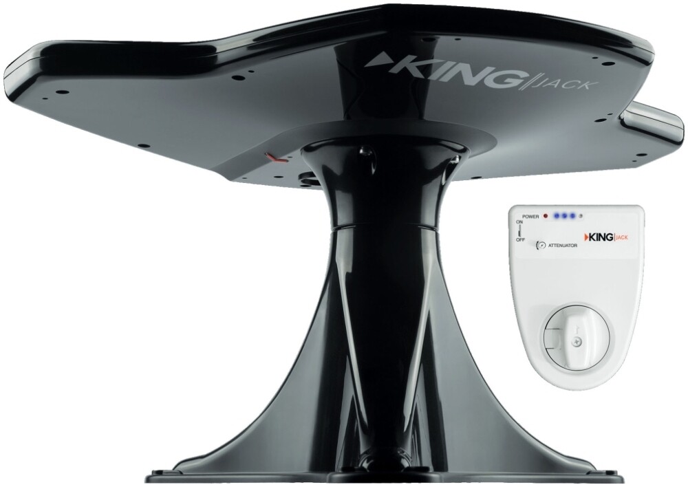 King Jack Antenna With Signal Finder Meter Black=OA8501
