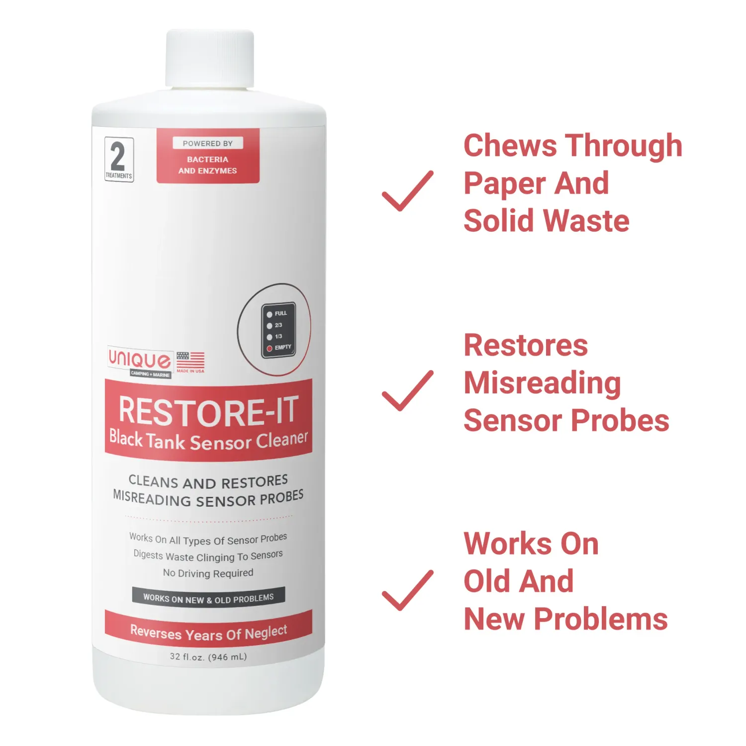 Unique Restore-It Black Tank Sensor Cleaner=41R-1