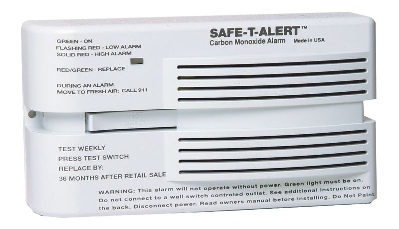 Safe-T- Alert CO Detector Surface Mount, White 65-541-WT (Discontinued )