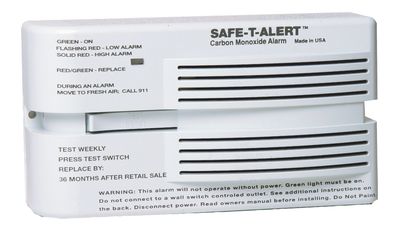 Safe-T- Alert CO Detector Surface Mount, White 65-541-WT (Discontinued )