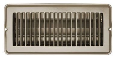 RVD Vent Register Tan Metal Damp 3.75&quot;x9.5&quot; H874