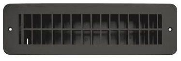 RVD Vent Register Black Plastic Damp  2.25&quot;x10 H841