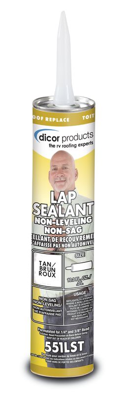 Dicor Lap Sealant, Non Sag Tan=551LST-1