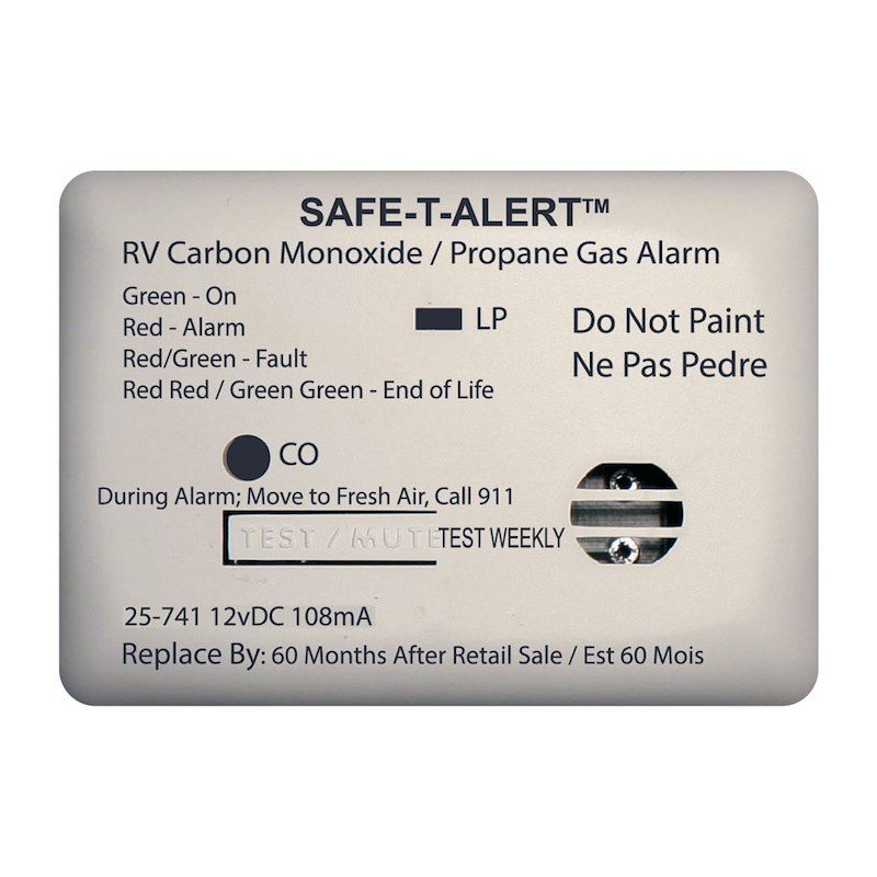 Safe-T Alert LP/Carbon Dioxide Alarm =25-741-WT