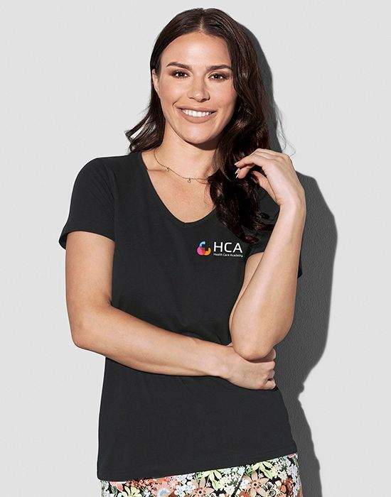 T-Shirt Damen V-Neck HCA