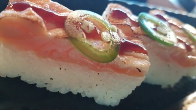 Seared Salmon Oshizushi