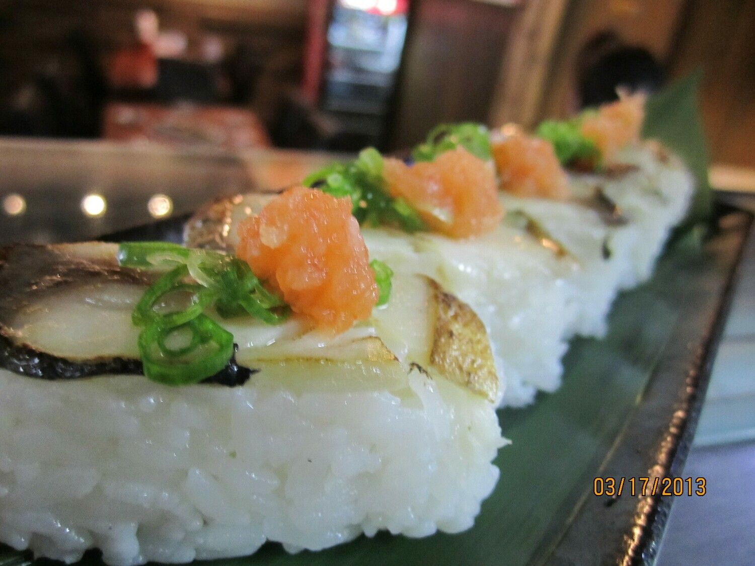 Seared Saba Oshizushi