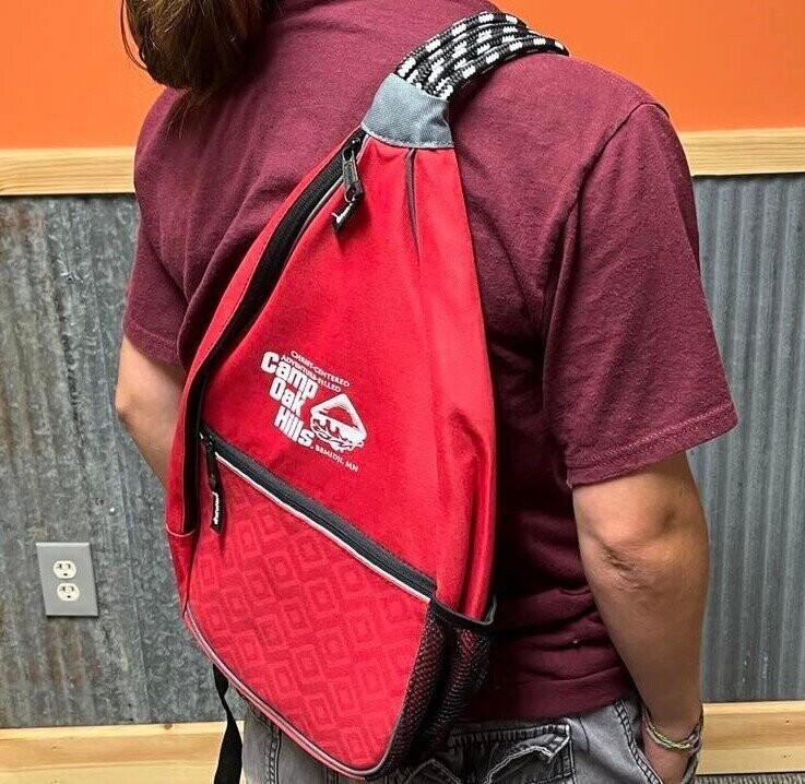 One-Shoulder Backpack with Rope Strap One-Shoulder Backpack with Rope Strap
