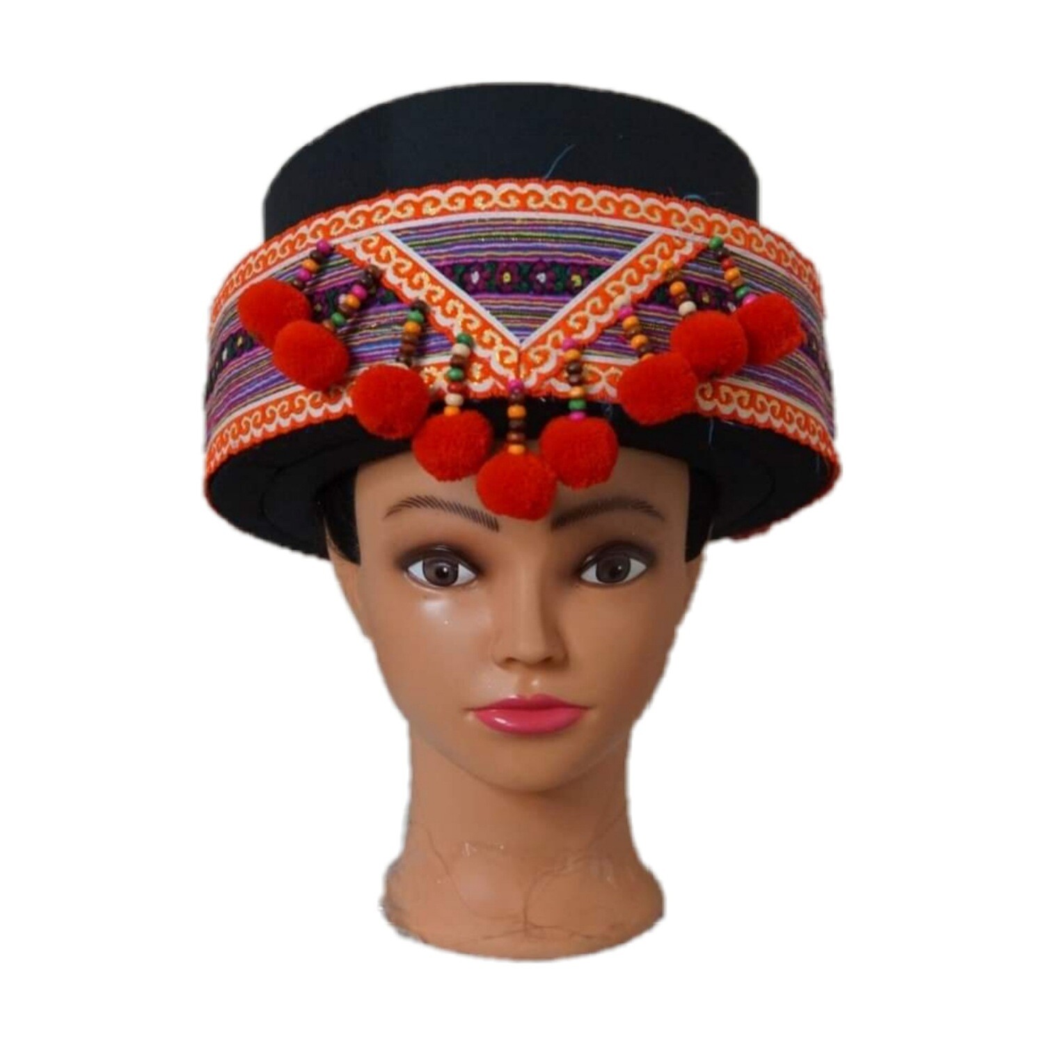 Purple hmong vietnamese hat