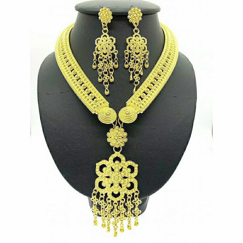 Star flower necklace set