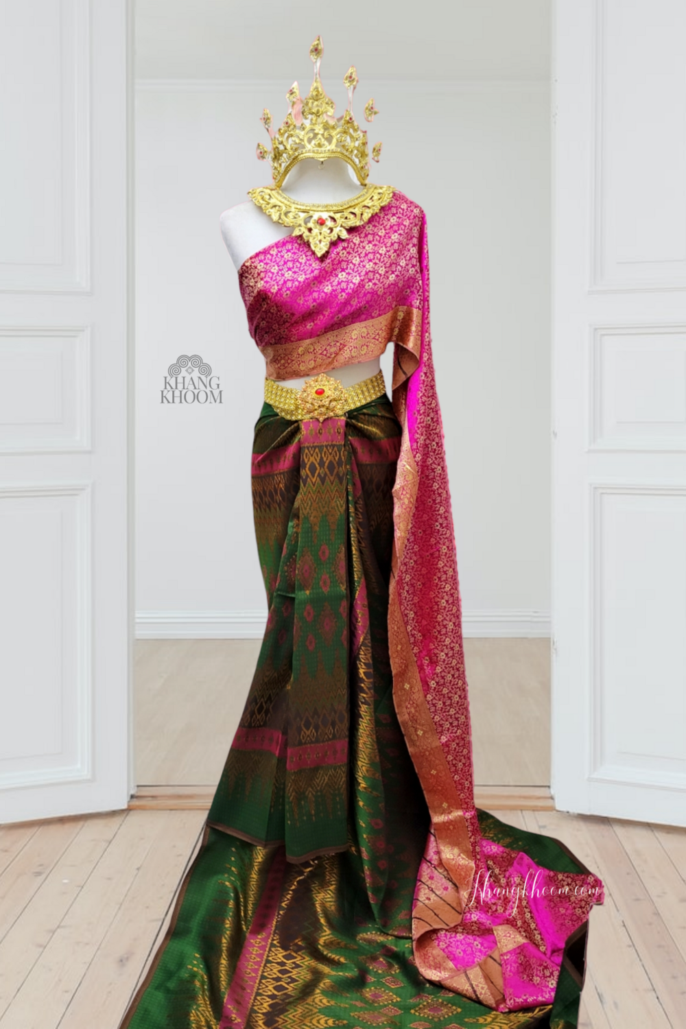 Pink + Green Thai Wrap Clothing