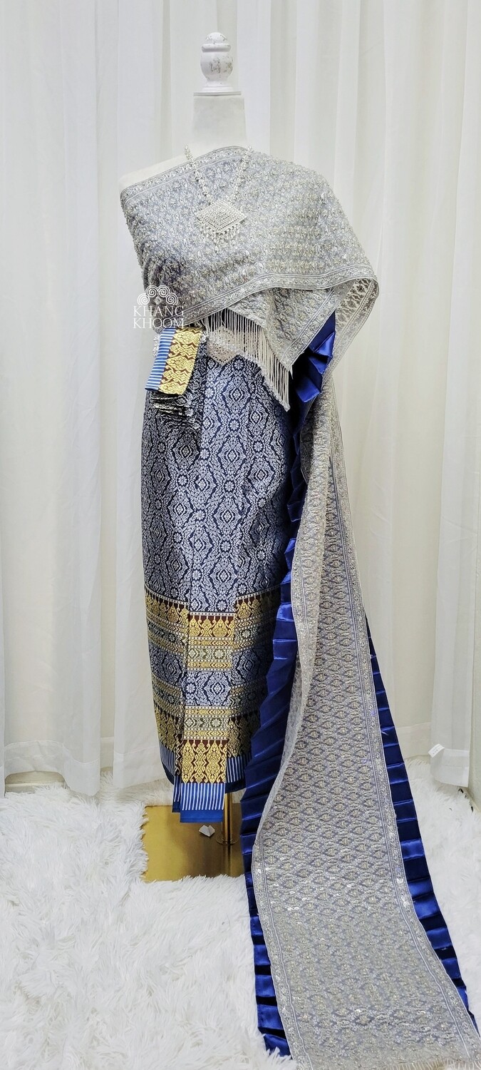 Blue &amp; Silver Thai Outfit
