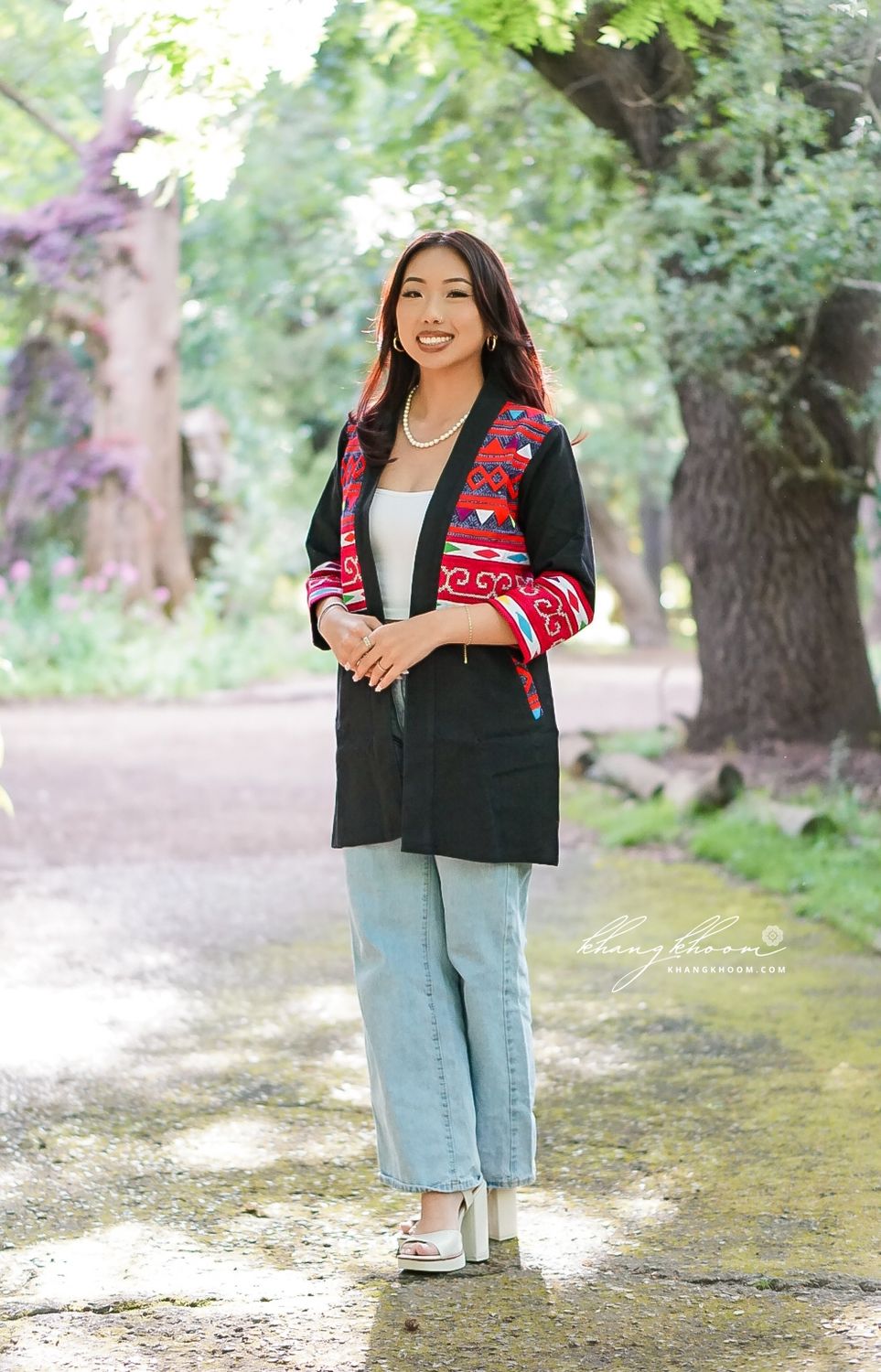 Long Open Front Hmong Blazer