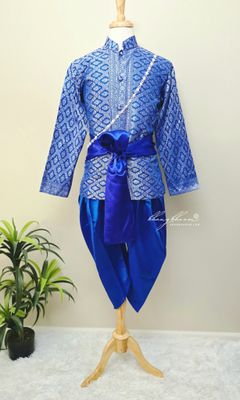 Blue &amp; Silver Men Thai Set