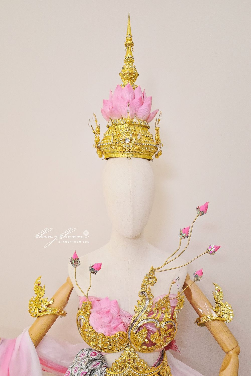 Lotus Flower Thai Head Piece Set