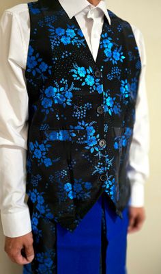 Hmong Blue Vest Set