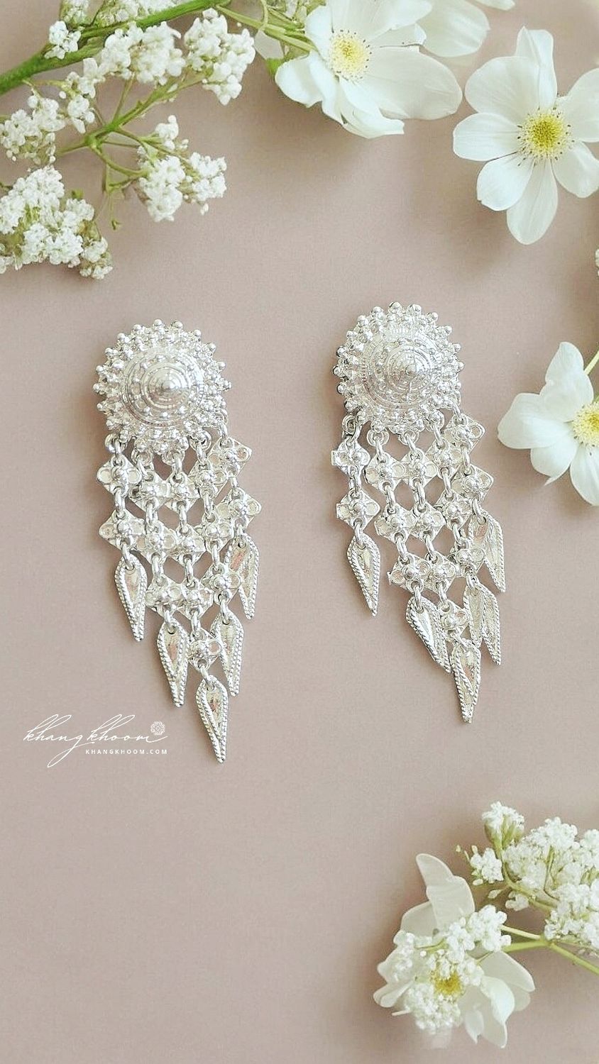 Silver Plated Pikun Earring
