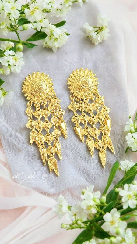 Gold Plated Pikun Earring