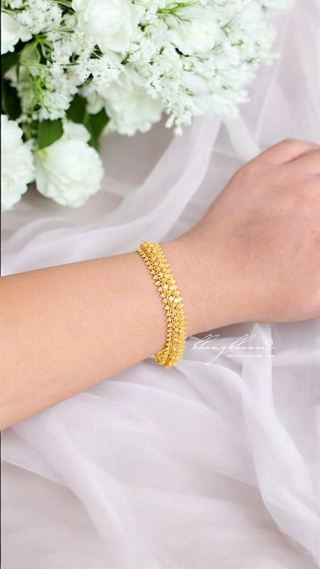 925 Silver / Money 1 Bracelet with 24K Gold Plating
