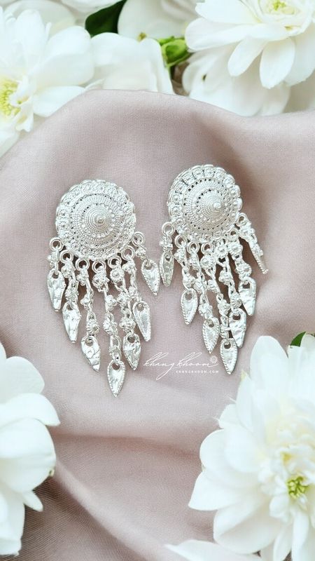 925 Silver / Money 1 Banana Blossom Earring