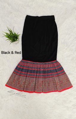 Black &amp; Red Mermaid Skirt