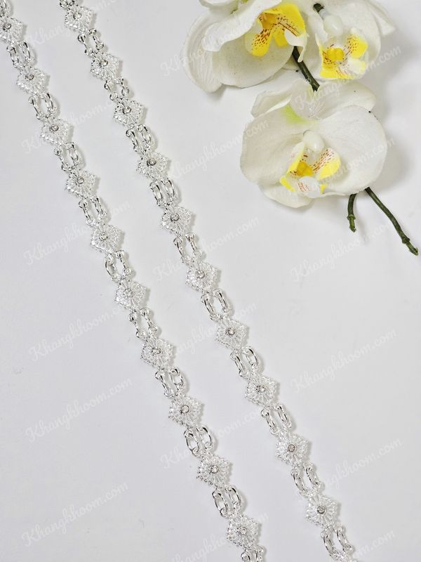 Silver Thai Crossbody Chain 07