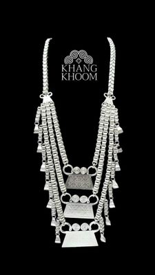 Hmong Men Necklace with Side Dangles 3