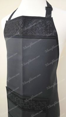 Hmong Apron- All Black Qwj