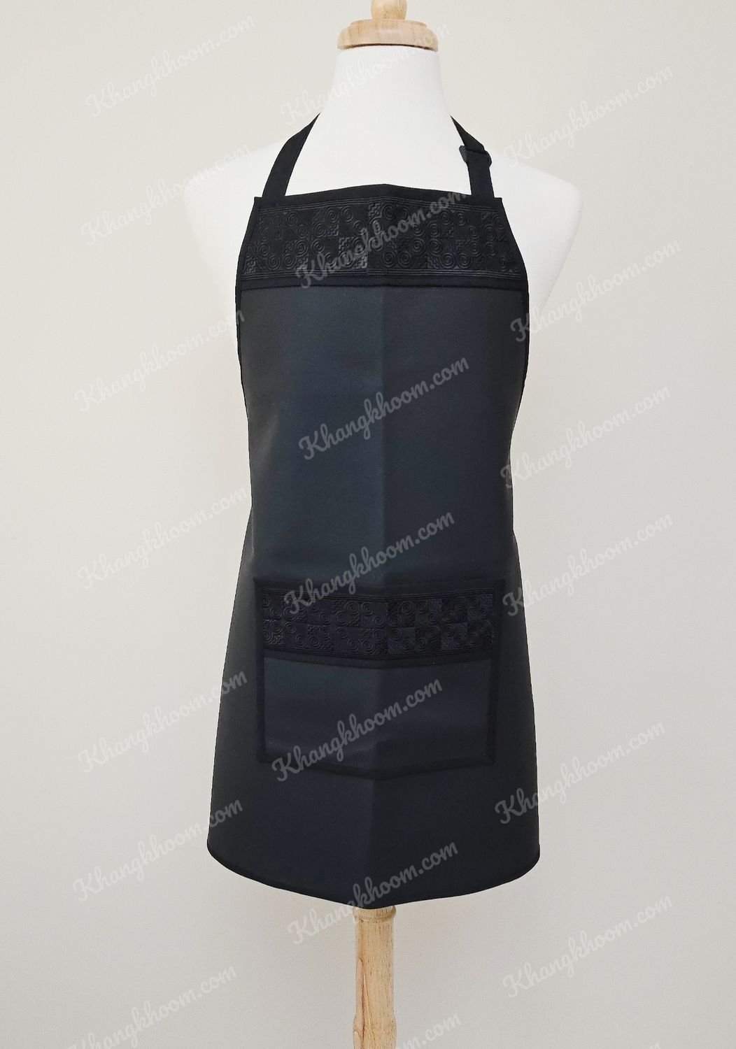 Hmong Apron- All Black Qwj