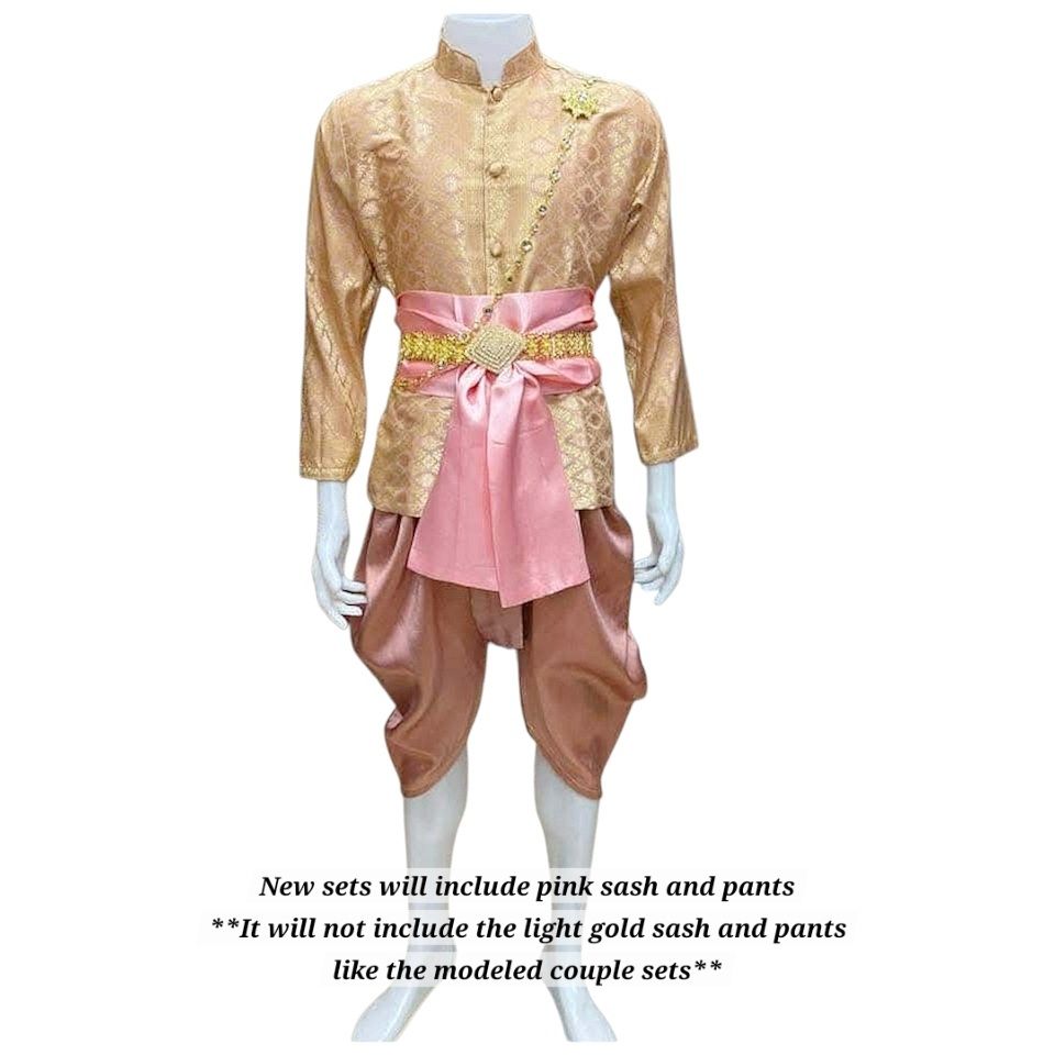Pink &amp; Gold Men Thai Set