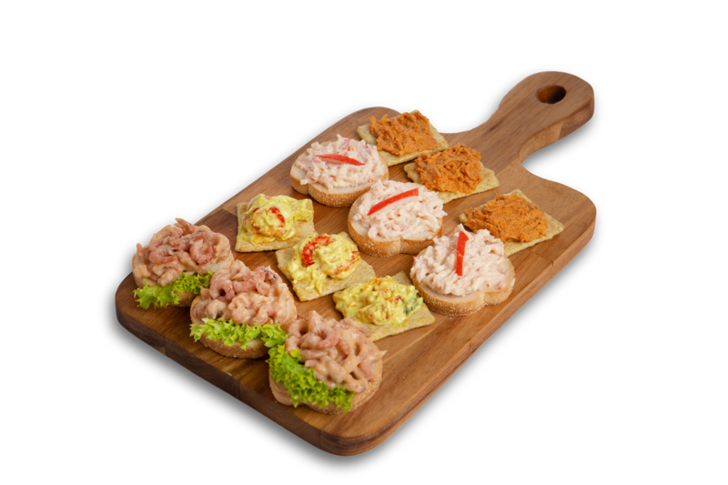 Salade van de week (garnalen)