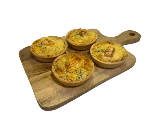 Mini quiche zalm asperge 8,5 cm