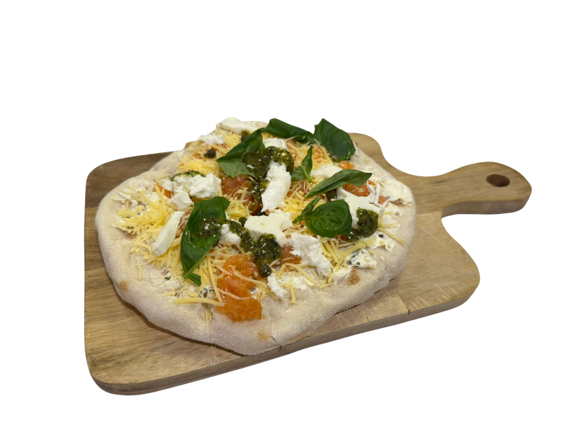 Pinsa zalm roomkaas mozzarella