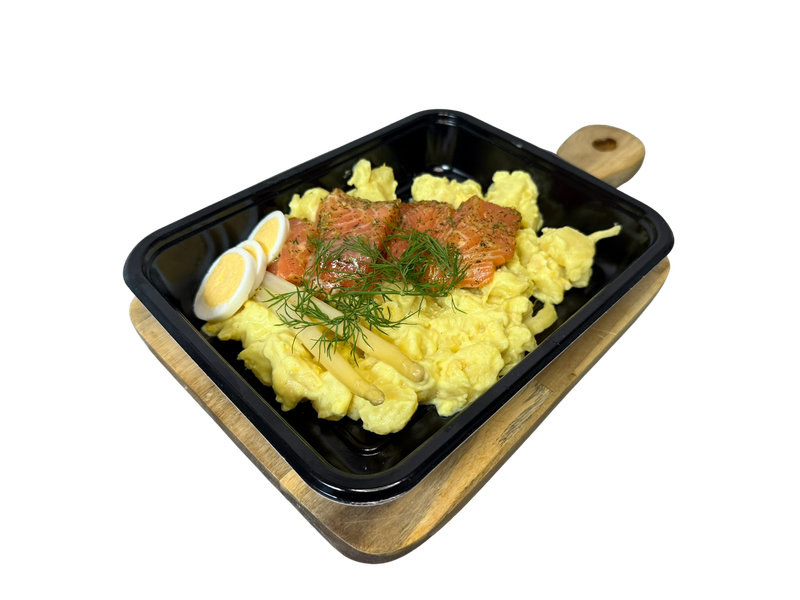 Zalm asperge schotel met krieltjes